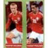 Soccer Sticker Dolberg - Poulsen Denmark Panini Euro 2020 Tournament Edition