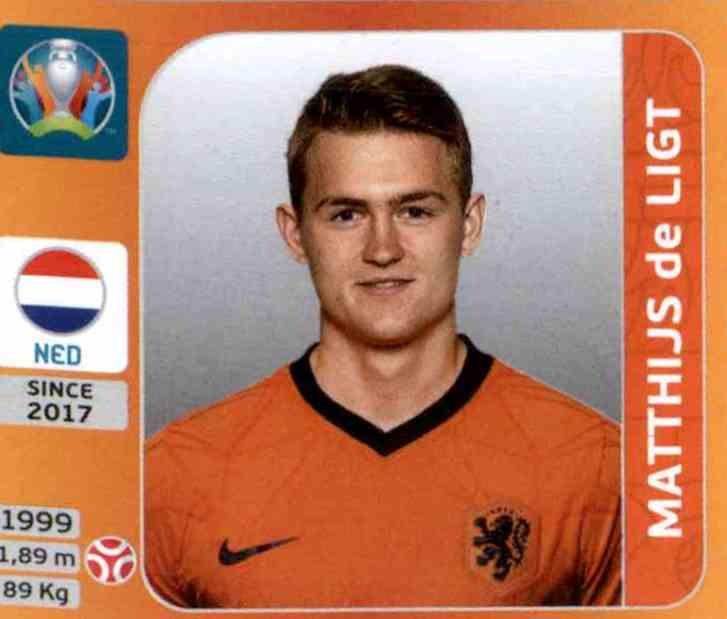 Niederlande Road to EM 2020 Matthijs de Ligt Sticker 180 