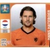 Sale Online Sticker Hans Hateboer Netherlands Panini Euro 2020 Tournament Edition