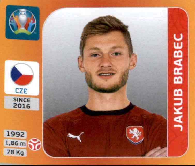 Jakub Brabec Tschechien Panini EM EURO 2020 Tournament 2021 Sticker 384 