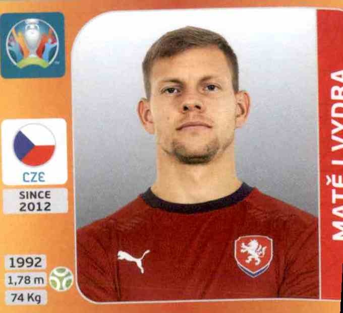 Panini Euro 2020 Matej Vydra Czech Republic No 400 