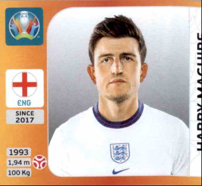 England Harry Maguire Road to EM 2020 Sticker 86 