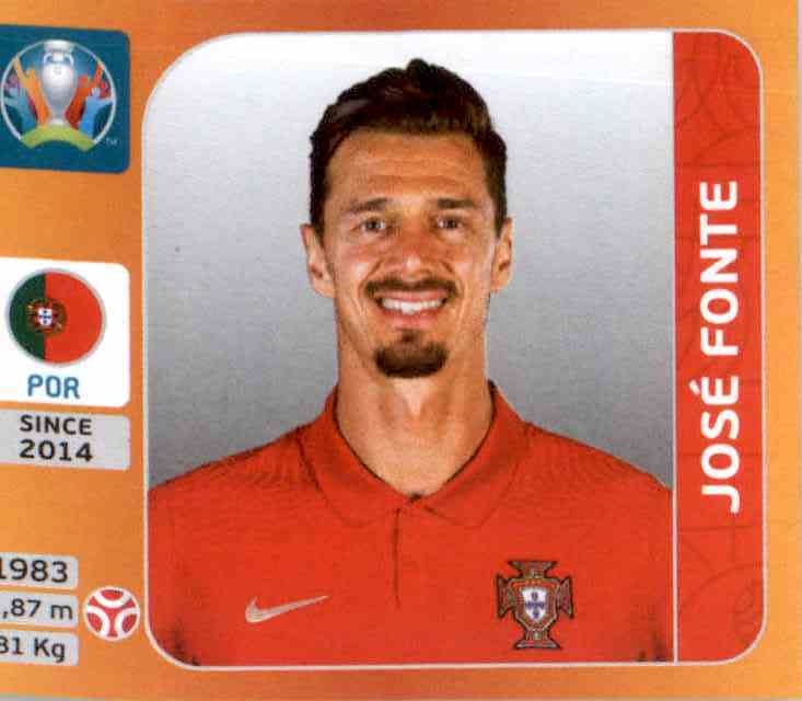 Jose Fonte Portugal Panini EM EURO 2020 Tournament 2021 Sticker 662 