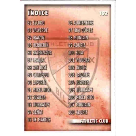 Índice Athletic Club 102