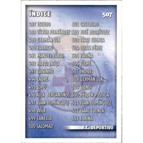 Índice Deportivo 507