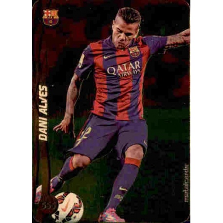 Dani Alves Top Dorado Puntas Redondas Barcelona 555