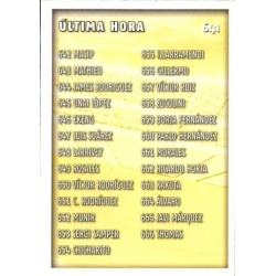 Última Hora Fichas UH I 641