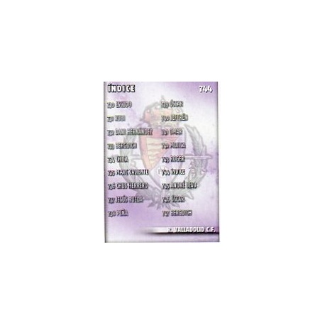 Índice Valladolid 744