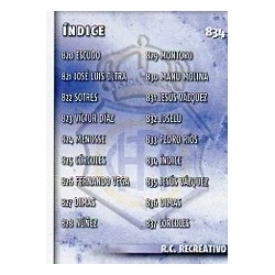 Índice Recreativo 834