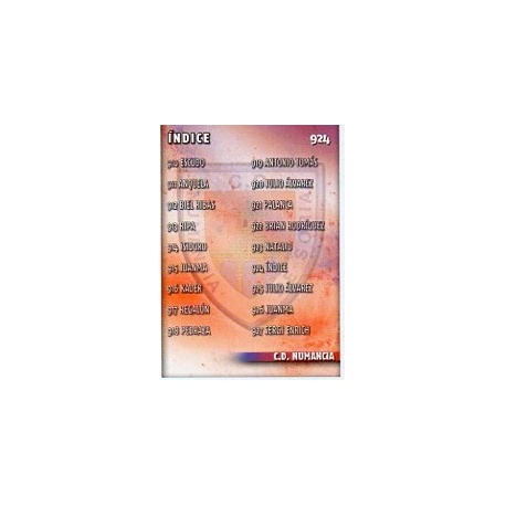 Índice Numancia 924