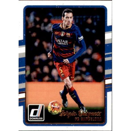 Sergio Busquets Barcelona 32 Donruss Soccer 2016-17