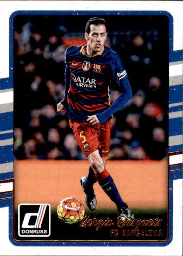 Card # 25 FC Barcelona Gerard Pique 2016-17 Panini Donruss Soccer 