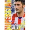 Soccer Trading Cards David Villa Superstar Atlético Madrid Mundicromo Fichas Liga 2014