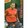 Sale Trading Cards Víctor Valdés Barcelona Top Verde Mundicromo Fichas Liga 2014