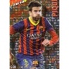 Trading Cards Piqué Barcelona Top Rojo Letras Mundicromo Fichas Liga 2014