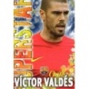 Soccer Trading Cards Víctor Valdés Barcelona Superstar Mate Relieve Las Fichas Quiz Liga 2014
