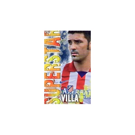 David Villa Atlético Madrid Superstar Mate Relieve 81