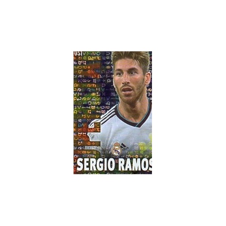 Sergio Ramos Real Madrid Superstar Brillo Letras 51