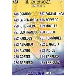 Índice Zaragoza 763