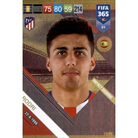 Rodri Impact Signing 31 FIFA 365 Adrenalyn XL