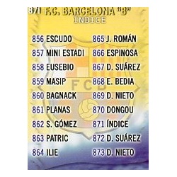 Índice Barcelona B 871
