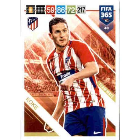 Koke Atlético Madrid 40 FIFA 365 Adrenalyn XL
