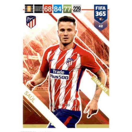Saúl Atlético Madrid 42 FIFA 365 Adrenalyn XL