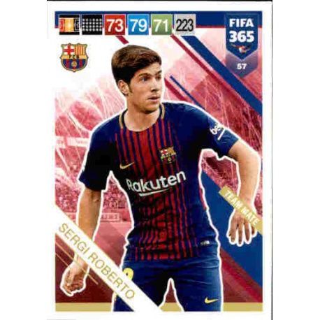 Sergi Roberto Barcelona 57 FIFA 365 Adrenalyn XL