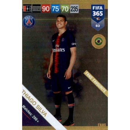 Thiago Silva Fans Favourite 83 FIFA 365 Adrenalyn XL