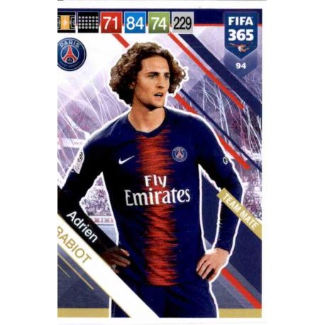 Adrien Rabiot PSG 94 FIFA 365 Adrenalyn XL