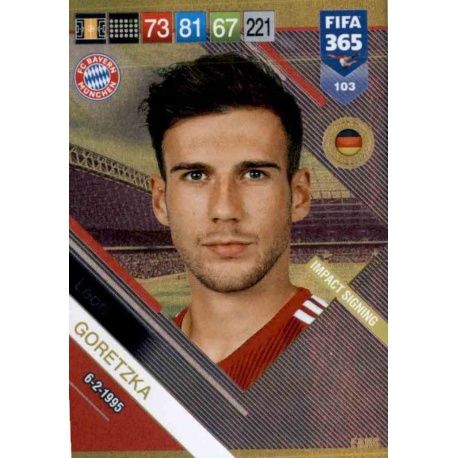Leon Goretzka Impact Signing 103 FIFA 365 Adrenalyn XL