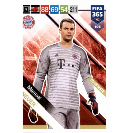 Manuel Neuer Bayern München 106 FIFA 365 Adrenalyn XL