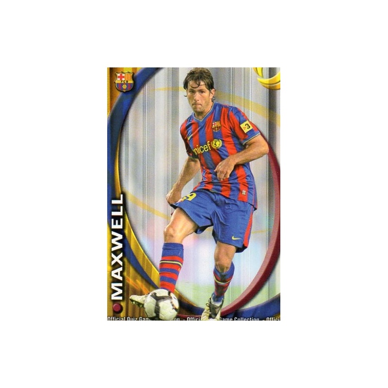 Carte XAVI 16 - FC Barcelone - Mundicromo La Liga Quiz 2009-2010 - État Quasi Neuf