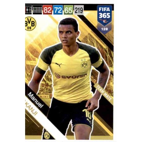 Manuel Akanji Borussia Dortmund 128 FIFA 365 Adrenalyn XL