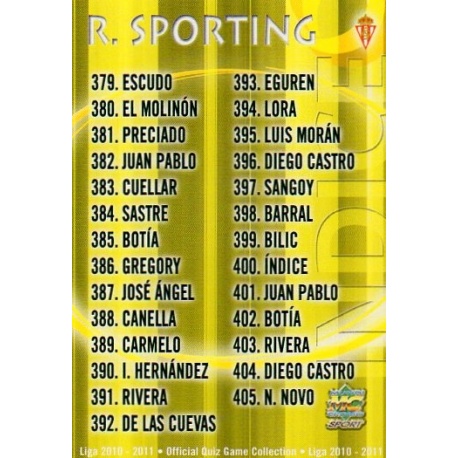 Indice Básica Sporting 400