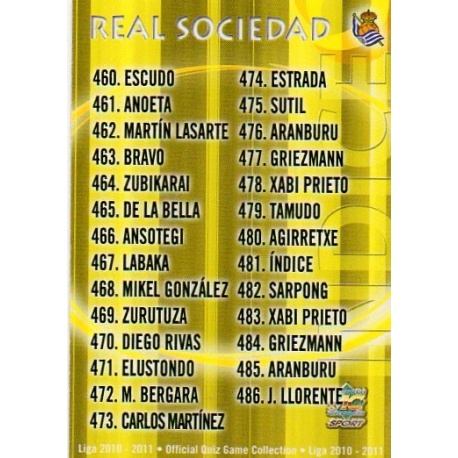Indice Real Sociedad 481