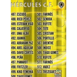 Indice Básica Hercules 508