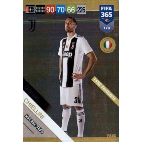 Giorgio Chiellini Fans Favourite 173 FIFA 365 Adrenalyn XL