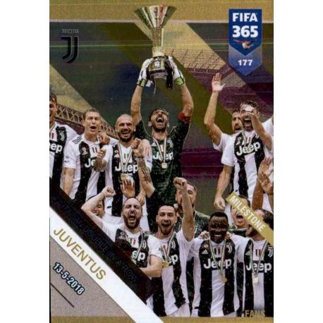 4th Italian Double Juventus Milestone 177 FIFA 365 Adrenalyn XL