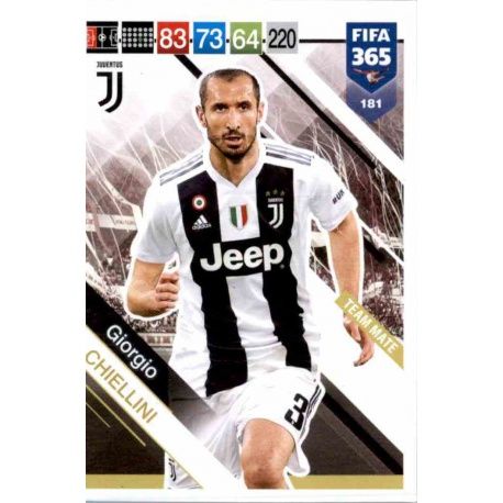 Giorgio Chiellini Juventus 181 FIFA 365 Adrenalyn XL