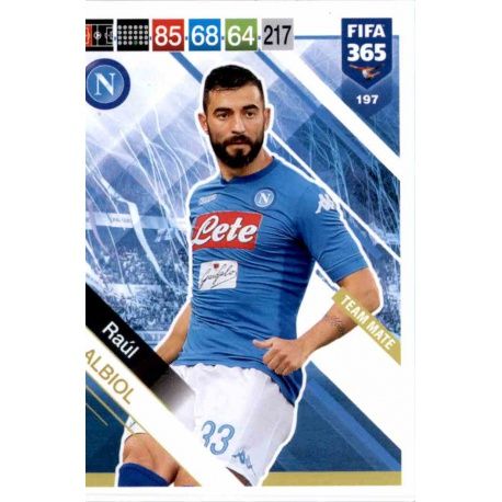 Raúl Albiol SSC Napoli 197 FIFA 365 Adrenalyn XL