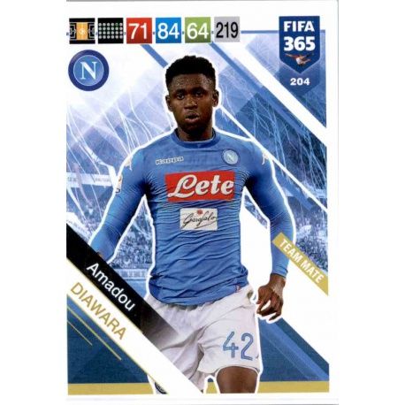 Amadou Diawara SSC Napoli 204 FIFA 365 Adrenalyn XL