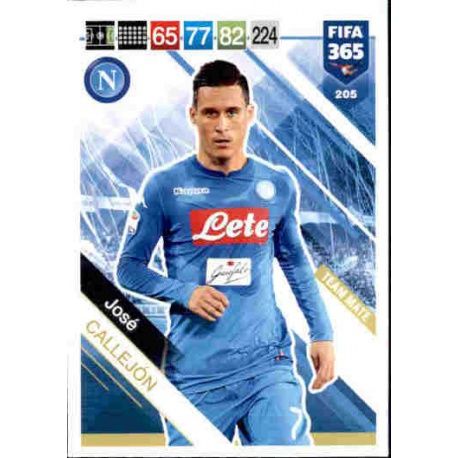 José Callejón SSC Napoli 205 FIFA 365 Adrenalyn XL