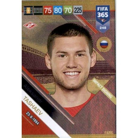 Aleksandr Tashaev Impact Signing 248 FIFA 365 Adrenalyn XL