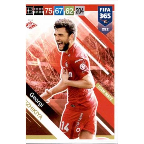 Georgi Dzhikiya Spartak Moskva 252 FIFA 365 Adrenalyn XL