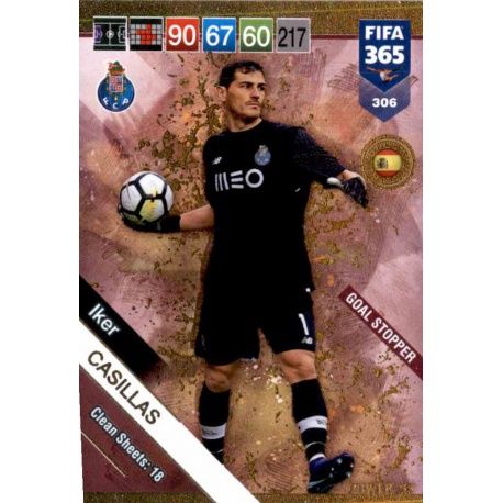 Iker Casillas Goal Stopper 306 FIFA 365 Adrenalyn XL