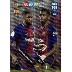 Umtiti / Dembélé Barcelona Club Country 345 FIFA 365 Adrenalyn XL