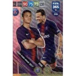 Thiago Silva / Dani Alves PSG Club Country 346 FIFA 365 Adrenalyn XL