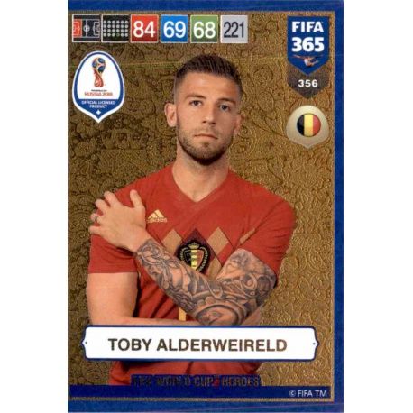 Toby Alderweireld FIFA World Cup Heroes 356 FIFA 365 Adrenalyn XL