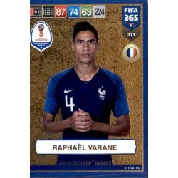 Raphaël Varane FIFA World Cup Heroes 371 FIFA 365 Adrenalyn XL